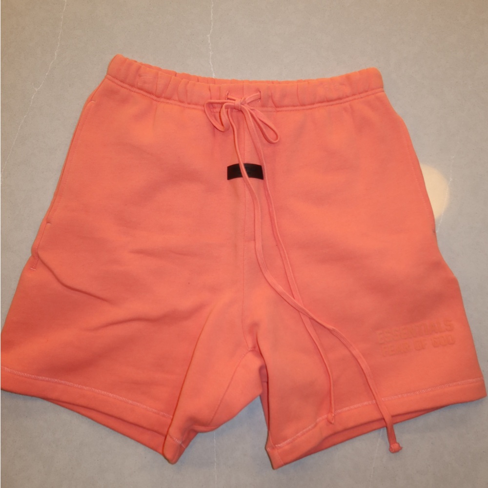 Essentials Coral Drawstring Shorts - image 1